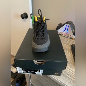 Black and yellow Jordan’s